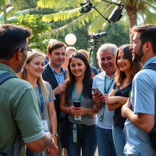 Equipe da Vozes do Brasil reunida